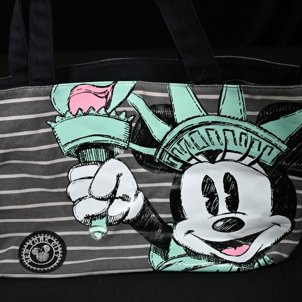 New York Disney Store Minnie Mouse Statue of Liberty Tote Bag